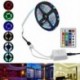 5M / 10M RGB többszínű LED szalag fényszalag 24 gombos IR távirányító 3528 SMD otthoni party dekorációhoz