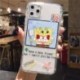 Cartoon SpongyaBob telefontok iPhone 11 Pro MAX SE 2020 X XR XS MAX 8 7 Plus fedél divatos puha tokok