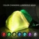 Cool Glow Mask LED fényes porvédő maszk Party Club Halloween éjszakai futómaszkhoz USB újratölthető színes fényváltó
