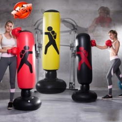 Felfújható ökölvívó oszlop szabadon álló fitnesz dekompressziós Összecsukható 63 hüvelykes PVC boxzsák