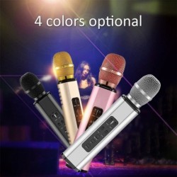 K6 vezeték nélküli mikrofon Bluetooth karaoke mikrofon hangszóró dupla hangszóró hordozható intelligens karaoke mikrofon