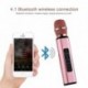 K6 vezeték nélküli mikrofon Bluetooth karaoke mikrofon hangszóró dupla hangszóró hordozható intelligens karaoke mikrofon