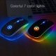 RGB újratölthető vezeték nélküli egér USB csendes egér ergonomikus optikai játékegér a PC laptopjához