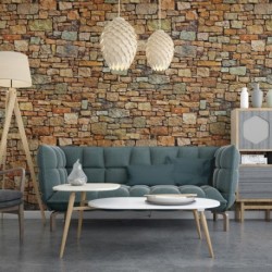 Kőfa tapéta öntapadó vízálló falmatricák dekoratív film hálószoba nappali szekrény szekrény