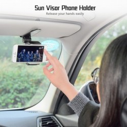 Univerzális biztonságos napellenző autós telefon tartó autós navigációs tartó klip