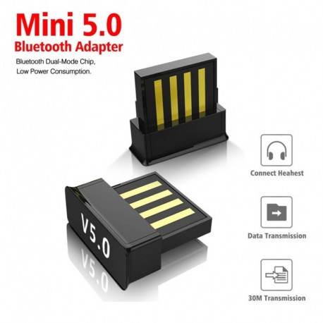 USB Bluetooth 5.0 adapter adó Bluetooth vevő audio USB adapter számítógép számítógéphez