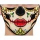 Design-70 - Mosható arcmaszk fél arc koponya száj Mark HipHop Cospaly Party One Size Mask0