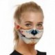 Design-7 - Mosható arcmaszk fél arc koponya száj Mark HipHop Cospaly Party One Size Mask0