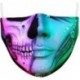 Design-7 - Mosható arcmaszk fél arc koponya száj Mark HipHop Cospaly Party One Size Mask0