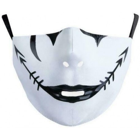 * 91 - Vicces mosható arcmaszk fél arc száj Mark HipHop Cospaly Party One Size Bib