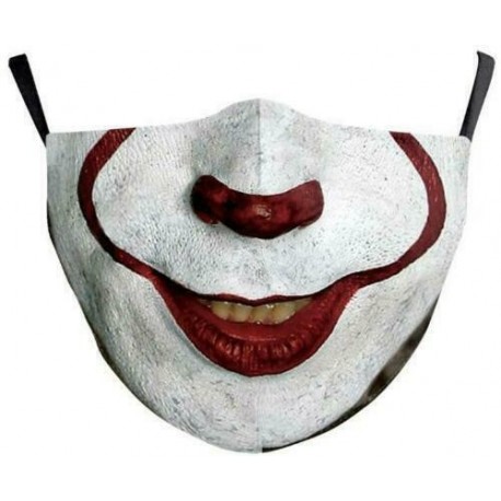 * 68 - Vicces mosható arcmaszk fél arc száj Mark HipHop Cospaly Party One Size Bib
