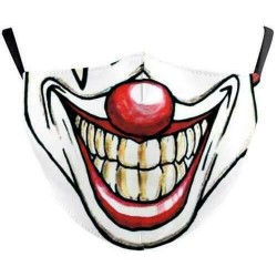 * 59 - Vicces mosható arcmaszk fél arc száj Mark HipHop Cospaly Party One Size Bib