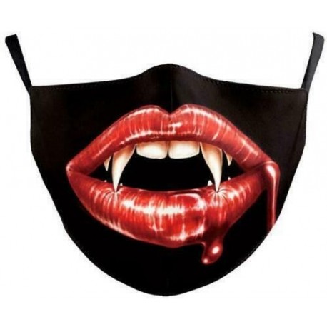 * 30 - Vicces mosható arcmaszk fél arc száj Mark HipHop Cospaly Party One Size Bib