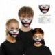 Design-22 - Mosható arcmaszk fél arc koponya száj Mark HipHop Cospaly Party One Size Mask0