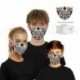 Design-22 - Mosható arcmaszk fél arc koponya száj Mark HipHop Cospaly Party One Size Mask0