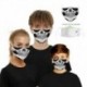 Design-22 - Mosható arcmaszk fél arc koponya száj Mark HipHop Cospaly Party One Size Mask0