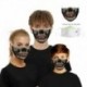 Design-22 - Mosható arcmaszk fél arc koponya száj Mark HipHop Cospaly Party One Size Mask0