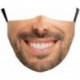 * 162 - Mosható arcmaszk fél arc koponya száj Mark HipHop Cospaly Party One Size Mask0