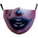 * 162 - Mosható arcmaszk fél arc koponya száj Mark HipHop Cospaly Party One Size Mask0