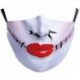 * 93 - Mosható arcmaszk fél arc koponya száj Mark HipHop Cospaly Party One Size Mask0