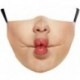 * 93 - Mosható arcmaszk fél arc koponya száj Mark HipHop Cospaly Party One Size Mask0