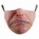 * 93 - Mosható arcmaszk fél arc koponya száj Mark HipHop Cospaly Party One Size Mask0