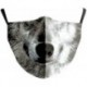 * 93 - Mosható arcmaszk fél arc koponya száj Mark HipHop Cospaly Party One Size Mask0