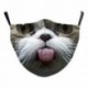 * 53 - Mens Womens Kids 3D Funny Mouth Mark Fabric Facemask Mosható Party Magic Gothic