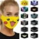 Klasszikus leopárdmintás - Gyerekek Női női 3D-s vicces szájjelző szövet arcmaszk mosható party varázsgótikus