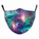 26. - Tie Dye 3D nyomtatott állítható vicces szájjel szövet szövetmaszk mosható többször használható