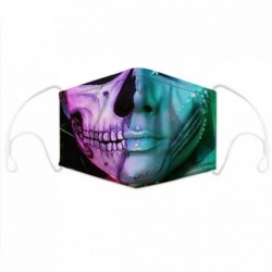 Variáns tengeri koponya - Mens Womens Kids 3D Funny Mouth Mark Fabric Facemask Mosható Party Magic Gothic