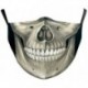* 184 - Mosható arcmaszk fél arc koponya száj Mark HipHop Cospaly Party One Size Mask0