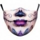 * 169 - Mosható arcmaszk fél arc koponya száj Mark HipHop Cospaly Party One Size Mask0