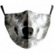* 159 - Mosható arcmaszk fél arc koponya száj Mark HipHop Cospaly Party One Size Mask0