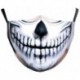 * 52 - Mosható arcmaszk fél arc koponya száj Mark HipHop Cospaly Party One Size Mask0