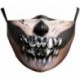 * 144 - Mosható arcmaszk fél arc koponya száj Mark HipHop Cospaly Party One Size Mask0