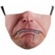 * 147 - Mosható arcmaszk fél arc koponya száj Mark HipHop Cospaly Party One Size Mask0