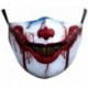 * 164 - Mosható arcmaszk fél arc koponya száj Mark HipHop Cospaly Party One Size Mask0