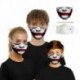 Design-5 - Férfi újrafelhasználható unisex vicces mosható arcmaszk fél arc száj Mark HipHop rajzfilm