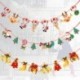 1db 2m hosszú Karácsonyi függő dekoráció - girland - Karácsonyfa - Ajándék - Száncsengő mintás
