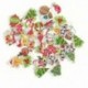 Nincs szín - 50db 2 lyuk Scrapbooking Mikulás szarvas fa karácsonyi gombok varrása jc