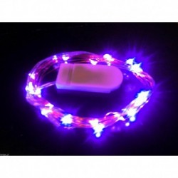 Lila - 10LED cellás működtetésű mikrohuzal húr tündér fény DIY Party Xmas esküvő