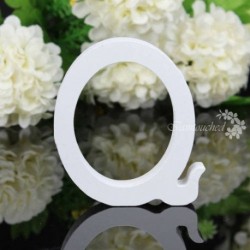 Q - 26 fa fa betű ábécé szó szabadon álló esküvői party otthoni dekoráció