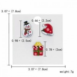 Hóember ajándék doboz kalap - 3/4 / db karácsonyi Mikulás nádsávos jávorszarvas kártya kitűző bross készlet pin