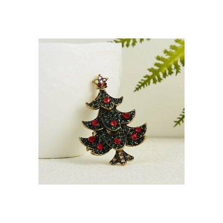 50-karácsonyfa-vörös kristály ... - 2020 karácsonyfa kristályos Mikulás hópehely Jingle Bell zománc bross tű
