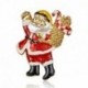 25-Mikulás ajándék - 2020 karácsonyfa kristályos Mikulás hópehely Jingle Bell zománc bross tű