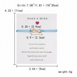 8 Alakú-kék - Divat kék ördög szeme gyöngy karkötő kötél húr szerencsés karperec női karácsony ajándék