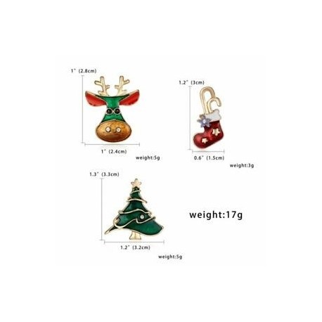 Karácsonyi zokni, karácsonyfa ... - Divat karácsonyi zománc hóember Elk bross tű gallér hajtókával jelvény ékszer