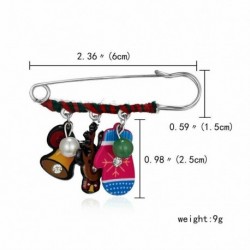 Karácsonyi kesztyű Elk Bells - Divat karácsonyi hóember Elk Mikulás akril bross tű Xmas ékszer ajándék