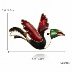 11-Vörös madarak - Állati madár kristály gyöngy zománc bross tű hajtóka fesztivál party ékszer karácsony